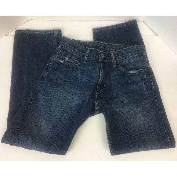 Levi's Mens's 514 Straight Fit Denim Jeans 29x30 Distressed Med Wash - Picture 2 of 9